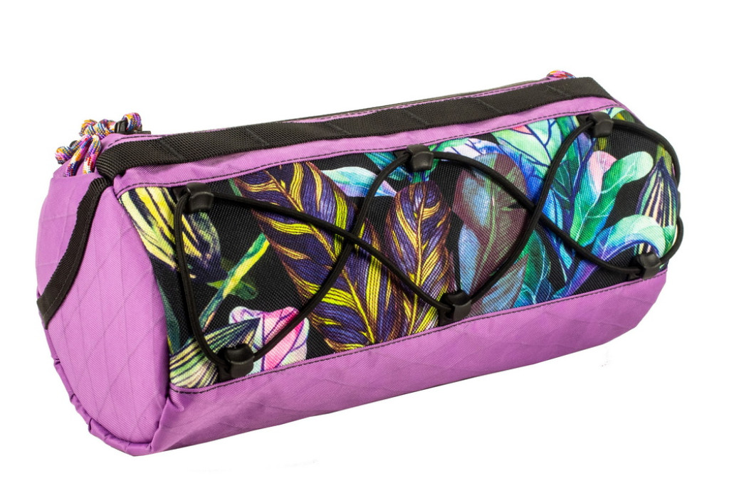 Сумка на кермо KasyBag X-Barrel Bag [Lilac-Leaves]